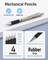 37-Piece Art & Mechanical Pencil Set – 4 Metal Drafting Pencils (0.3/0.5/0.7/0.9mm) & 2 Lead Holders (2mm, 6B–4H Graphite + 36 Colors) with 23 Tubes of Refills, Erasers & Case – Perfect for Sketching, Drawing, and School (Black)